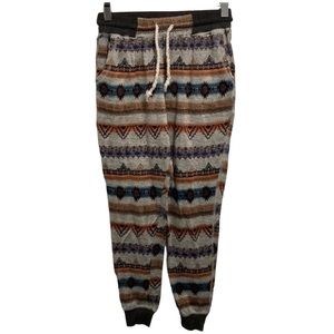 About A Girl Multicolor Patterned Joggers
